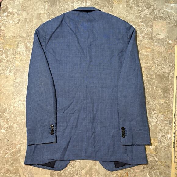 Suitsupply Blazer Mens 44L Pure Wool Sienna Single Breasted Houndstooth Canonico - Picture 16 of 16